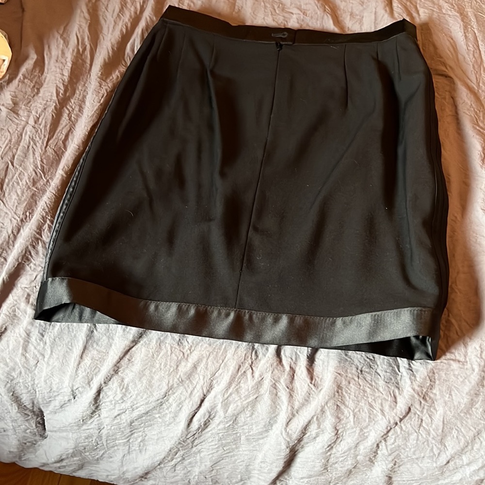 Wool Tuxedo Style Skirt - image 4